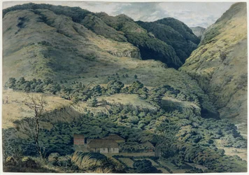 Schlucht und Fluss bei St. Denis, Bourbon